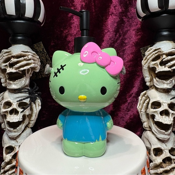 Halloween Spooky Season Sanrio Hello Kitty Frankenstein Monster Soap Dispenser - Picture 2 of 12